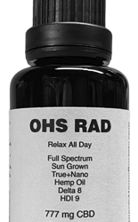 OHS RAD Organic Nano Sized CBD Oil + Delta8 & HDI9 - 1 oz - 30 ml