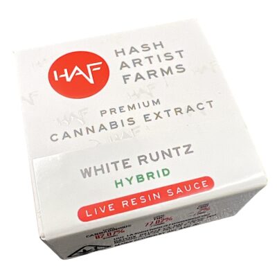 HAF White Runtz Live Resin Sauce 1g - Image 2